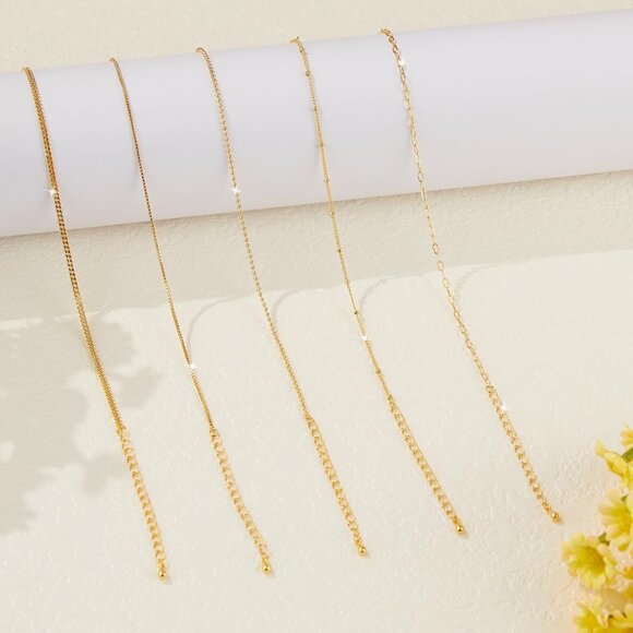 Gold-Style 09 Dainty Stack Beaded Rope Bracelets Jewelry Gifts for Women - Picture 6 of 6